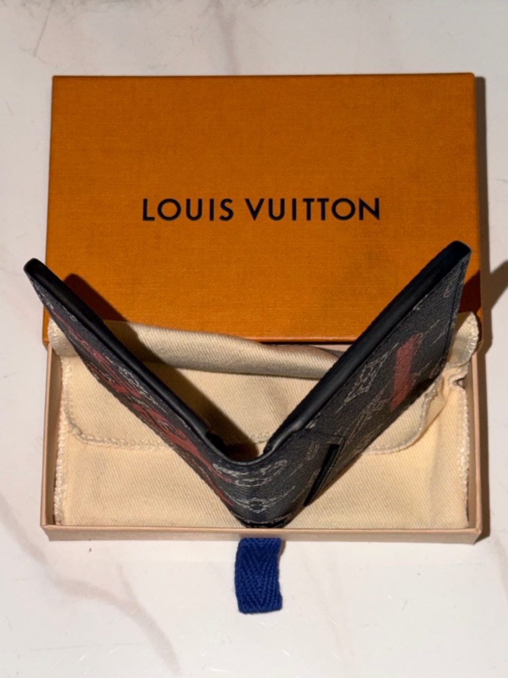 New Authentic Louis Vuitton Monogram Ink Upside Down Pocket Organizer - Picture 8 of 10